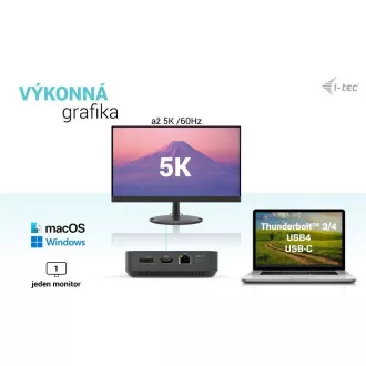 i-tec USB-C HDMI   Dual DP dokkolóállomás   Power Delivery 100 W