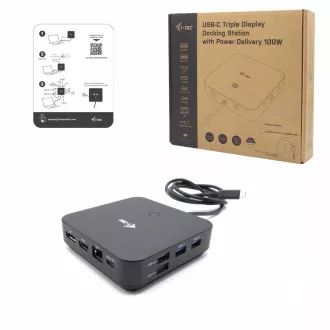 i-tec USB-C HDMI   Dual DP dokkolóállomás   Power Delivery 100 W