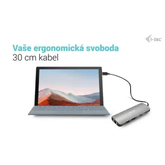 i-tec USB-C Metal Nano 2x HDMI dokkolóállomás, PD 100W
