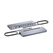i-tec USB-C fém ergonomikus 4K 3x kijelző dokkolóállomás, PD 100W