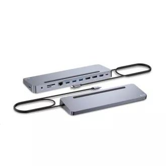 i-tec USB-C fém ergonomikus 4K 3x kijelző dokkolóállomás, PD 100W