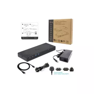 i-tec USB-C Triple Display dokkoló állomás Gen 2, PD 100W