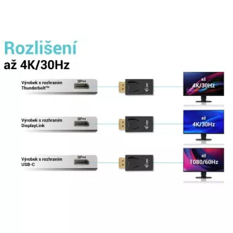 i-tec passzív DisplayPort HDMI adapter (max 4K/30Hz)