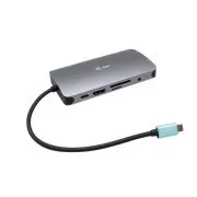 i-tec USB-C Metal Nano Dock HDMI/VGA LAN   Power Delivery 100W   töltő 100W (csomag)