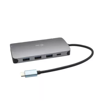 i-tec USB-C Metal Nano Dock HDMI/VGA LAN   Power Delivery 100W   töltő 100W (csomag)
