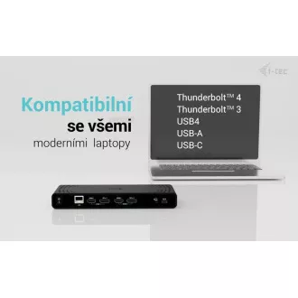 i-tec univerzális Dual 4K kijelző dokkolóállomás, Power Delivery 85W