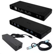 i-tec univerzális Dual 4K kijelző dokkolóállomás, Power Delivery 85W   i-tec USB-C töltő 100W