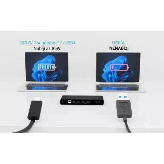 i-tec univerzális Dual 4K kijelző dokkolóállomás, Power Delivery 85W   i-tec USB-C töltő 100W