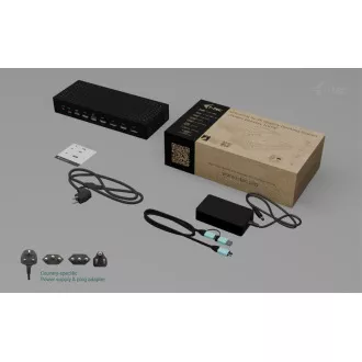 i-tec univerzális 5x 4K kijelző dokkolóállomás, Power Delivery 100W