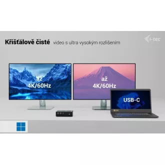 i-tec Thunderbolt 5 Quattro kijelző dokkolóállomás, Power Delivery 140W
