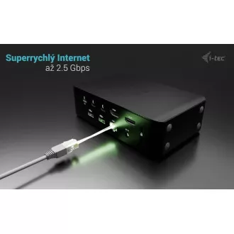 i-tec Thunderbolt 5 Quattro kijelző dokkolóállomás, Power Delivery 140W