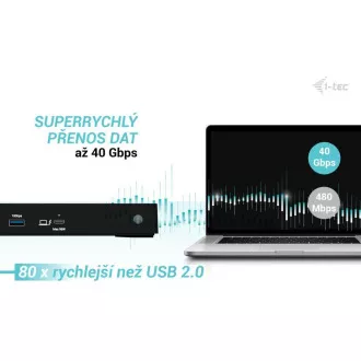 i-tec Thunderbolt4 3x Display dokkolóállomás, Power Delivery 96W