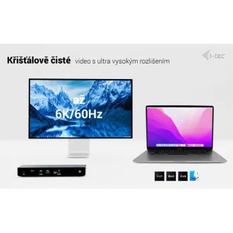 i-tec Thunderbolt4 3x Display dokkolóállomás, Power Delivery 96W i-tec Thunderbolt4 3x Display dokkolóállomás, Power Delivery 96W