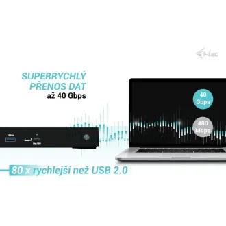i-tec Thunderbolt4 3x Display dokkolóállomás, Power Delivery 96W i-tec Thunderbolt4 3x Display dokkolóállomás, Power Delivery 96W