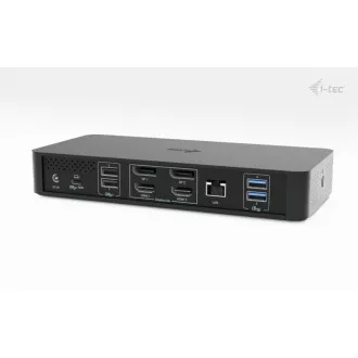 i-tec univerzális intelligens, két kijelzős dokkolóállomás, Power Delivery 100W