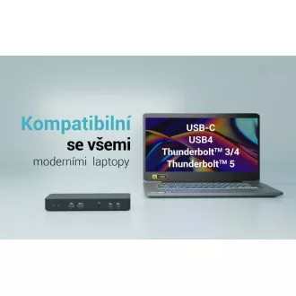 i-tec USB-C intelligens hármas kijelző dokkoló állomás, Power Delivery 100W i-tec USB-C intelligens hármas kijelző dokkoló állomás, Power Delivery 100W