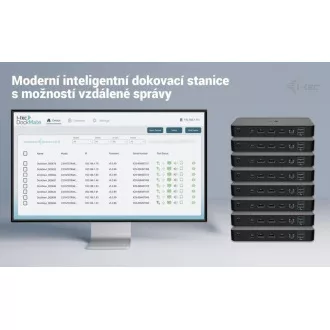 i-tec USB-C intelligens hármas kijelző dokkoló állomás, Power Delivery 100W i-tec USB-C intelligens hármas kijelző dokkoló állomás, Power Delivery 100W