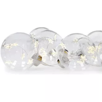 Solight LED karácsonyi golyó készlet csillagokkal, mérete 8cm, 6db, 30LED, időzítő, teszter, 3xAA Solight LED karácsonyi golyó készlet csillagokkal, mérete 8cm, 6db, 30LED, időzítő, teszter, 3xAA
