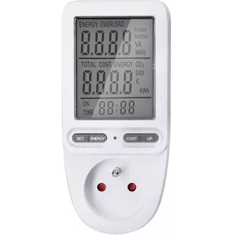 Solight digitális energiamérő, nagy kijelzővel