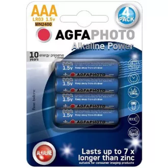 AgfaPhoto Power alkáli elem LR03 / AAA, buborékfólia 4db