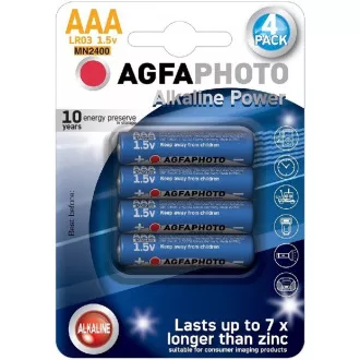 AgfaPhoto Power alkáli elem LR03 / AAA, buborékfólia 4db
