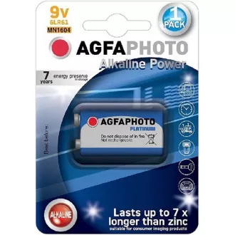 AgfaPhoto Power alkáli elem 9V, buborékfólia 1db