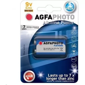 AgfaPhoto Power alkáli elem 9V, buborékfólia 1db