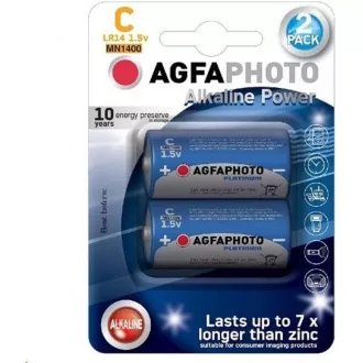 AgfaPhoto Power alkáli elem LR14 / C, buborékfólia 2db