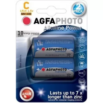 AgfaPhoto Power alkáli elem LR14 / C, buborékfólia 2db