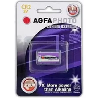 AgfaPhoto lítium fotóelem CR2, buborékfólia 1db