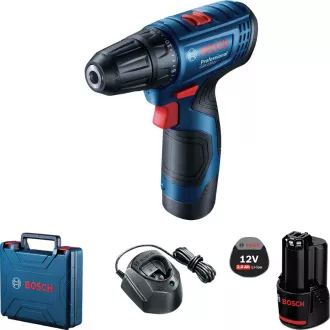 BOSCH GSR 120-LI, akkus fúrócsavarozó, 0 - 400 / 0 - 1500 rpm, 8 mm, 2x akkumulátor GBA 12V 2.0Ah BOSCH GSR 120-LI, akkus fúrócsavarozó, 0 - 400 / 0 - 1500 rpm, 8 mm, 2x akkumulátor GBA 12V 2.0Ah