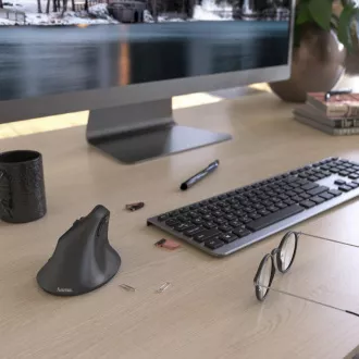 Hama függőleges ergonomikus vezeték nélküli egér EMW-500L, balkezeseknek, fekete