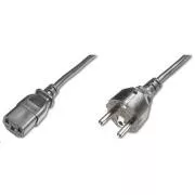 PREMIUMCORD tápkábel 230V/10A, egyenes villa, 2m