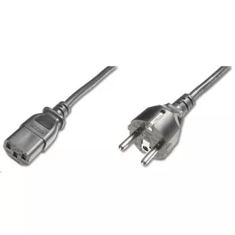 PREMIUMCORD tápkábel 230V/10A, egyenes villa, 2m PREMIUMCORD tápkábel 230V/10A, egyenes villa, 2m