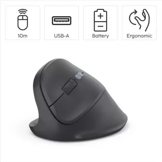Hama Vertical Ergonomic vezeték nélküli egér EWM-500L, balkezes felhasználók számára
