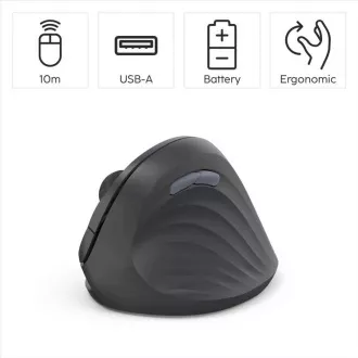 Hama Vertical Ergonomic vezeték nélküli egér EWM-500R, jobbkezes felhasználók számára