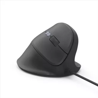 Hama függőleges, ergonomikus, vezetékes egér ECM-500R, jobbkezes, fekete