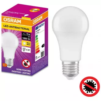 OSRAM LED ANTIBACTERIAL E27 10W/827 CLA75W meleg 2700k