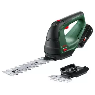 BOSCH AdvancedShear 18V-10, akkumulátoros bokor- és fűnyíró szett, 18 V, 20 cm hosszú, akkumulátorral, akkumulátorral