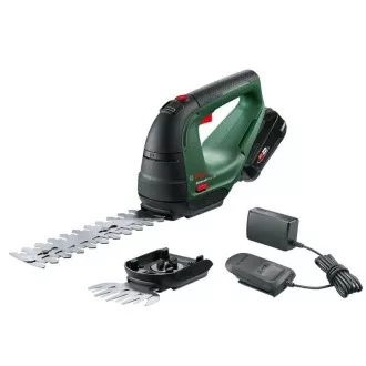 BOSCH AdvancedShear 18V-10, akkumulátoros bokor- és fűnyíró szett, 18 V, 20 cm hosszú, akkumulátorral, akkumulátorral