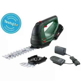 BOSCH AdvancedShear 18V-10, akkumulátoros bokor- és fűnyíró szett, 18 V, 20 cm hosszú, akkumulátorral, akkumulátorral