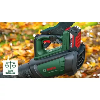 BOSCH AdvancedLeafBlower 36V-750, akkumulátoros lombfúvó, 36 V, áramlási sebesség 100 - 200 km/h, akkumulátor 2,0 Ah BOSCH AdvancedLeafBlower 36V-750, akkumulátoros lombfúvó, 36 V, áramlási sebesség 100 - 200 km/h, akkumulátor 2,0 Ah