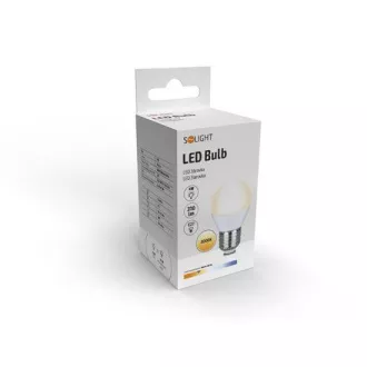 Solight LED izzó, miniglobe, 4W, E27, 3000K, 340lm
