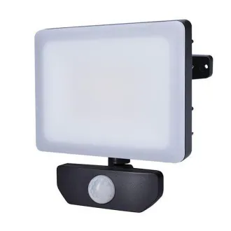 Solight LED spotlámpa Quick szenzorral, 30W, 2550lm, 4000K, IP44, fekete, fekete
