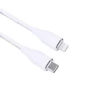 Solight USB-C/Lightning kábel, USB-C csatlakozó - Lightning csatlakozó, szilikon, 1m