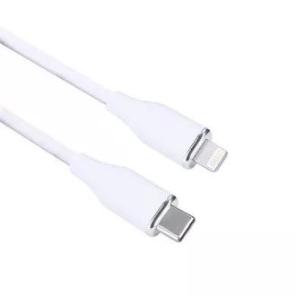 Solight USB-C/Lightning kábel, USB-C csatlakozó - Lightning csatlakozó, szilikon, 1m