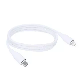 Solight USB-C/Lightning kábel, USB-C csatlakozó - Lightning csatlakozó, szilikon, 1m