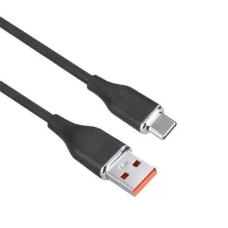 Solight USB-C kábel, USB 2.0 A csatlakozó - USB-C 3.1 csatlakozó, szilikon, 1m