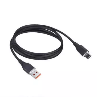 Solight USB-C kábel, USB 2.0 A csatlakozó - USB-C 3.1 csatlakozó, szilikon, 1m