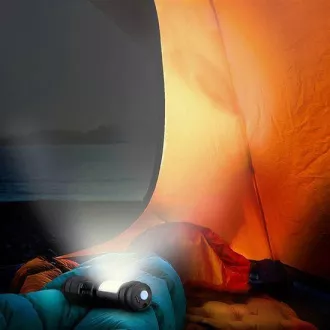 Solight LED újratölthető zsebzseblámpa zoommal, 100lm   70lm, Li-Ion, USB, fekete